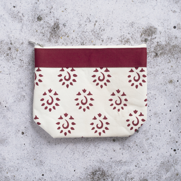 Väska med dragkedja - XL Röd