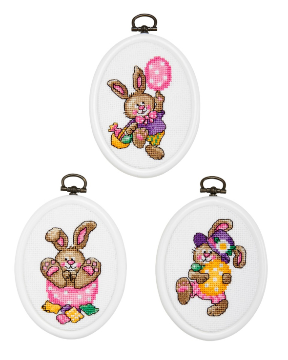 Söta påskharar - 3 pack flexitavlor | Eddna SE