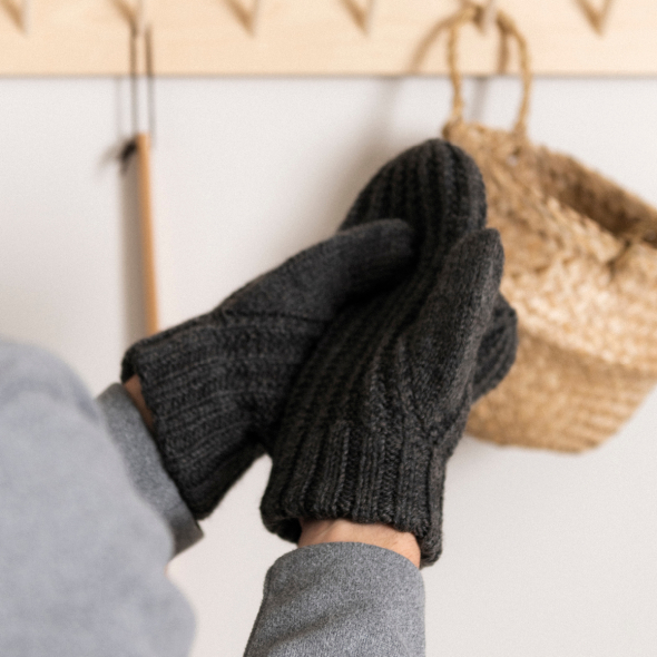 Mönster - London strukturstickade vantar - Dam - Herr | Eddna SE