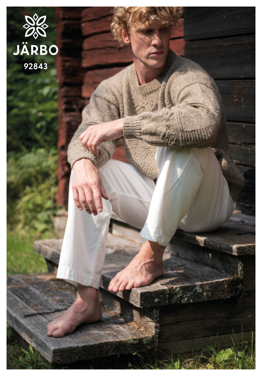 Mönster - Loge stickad tröja med strukturmönster - Herr | Eddna SE