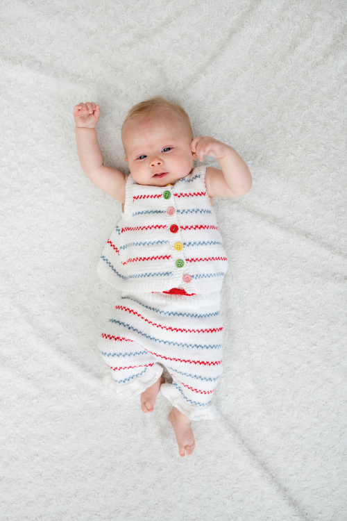 Hedda - tunika med pippiränder och matchande mamelucker