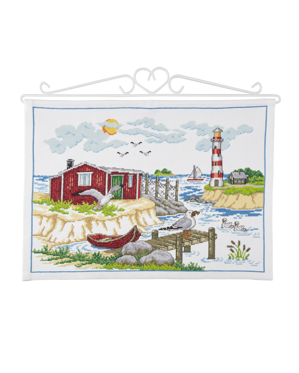 Broderikit skärgårdsdröm - bonad | Eddna SE