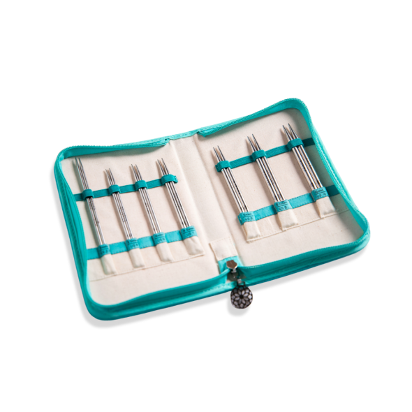 KnitPro Mindful Believe - Set med ändstickor (7 par, 13 cm)