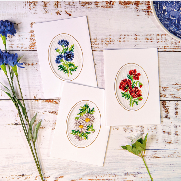 Sommarblommor - 3 pack kort | Eddna SE