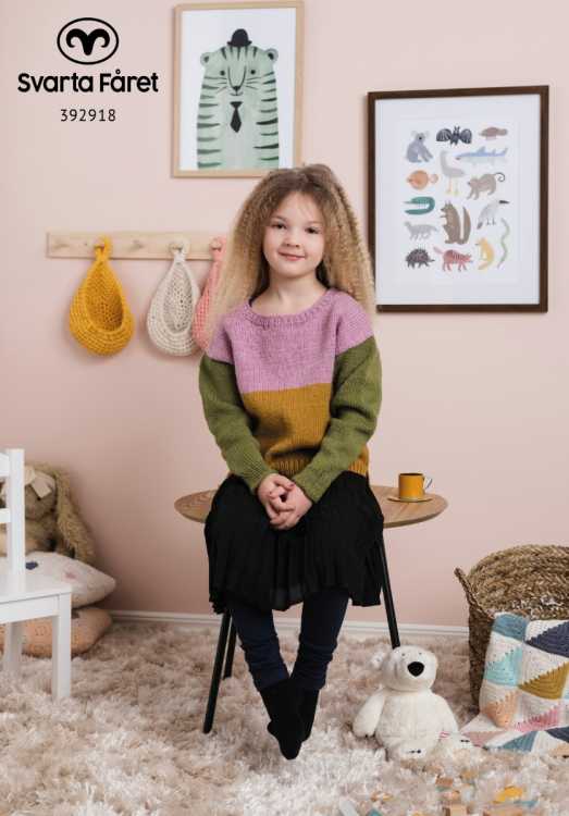 Barcelona mini - blocktröja till barn