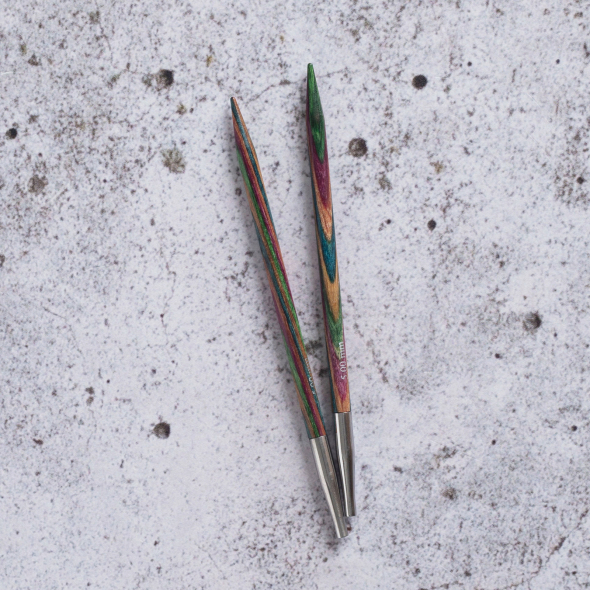 KnitPro Symfonie Deluxe - Set med ändstickor (8 par, 13 cm)