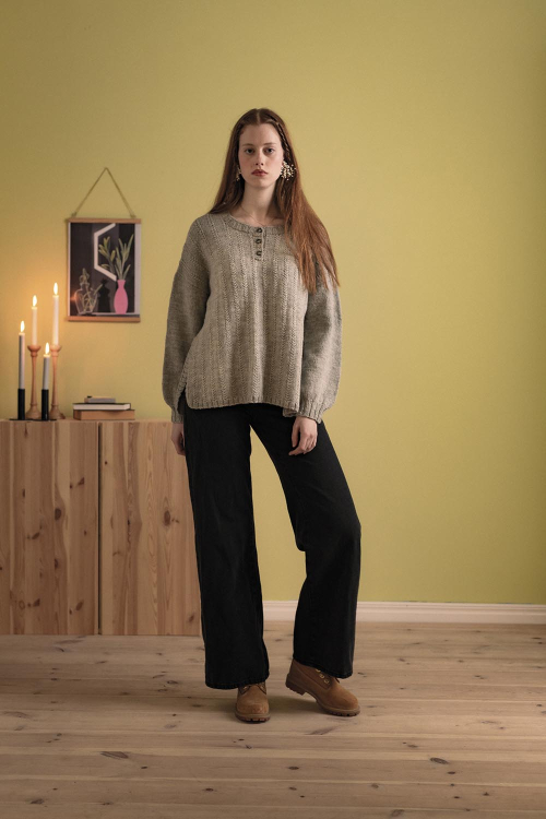 Silver Birch Sweater - tröja med knäppning