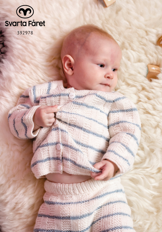 Mönster - Karon stickad babykofta | Eddna SE