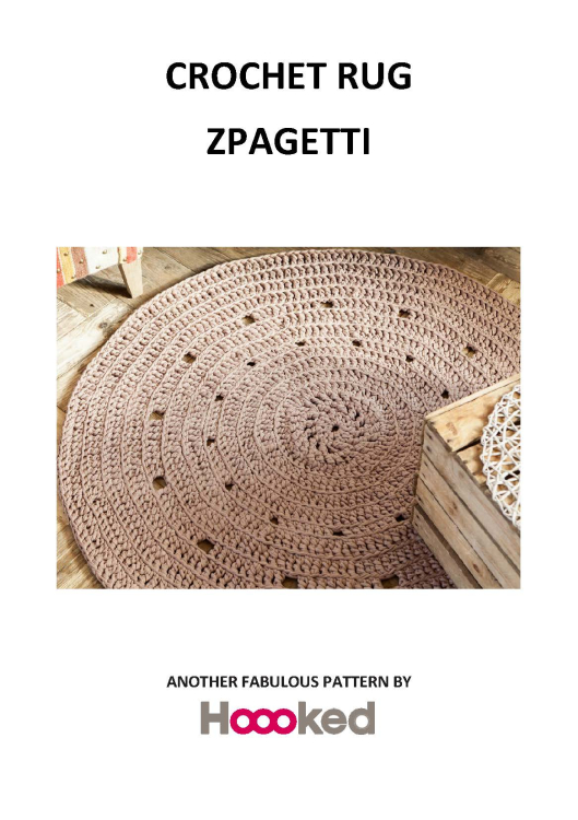 Crochet rug Zpagetti