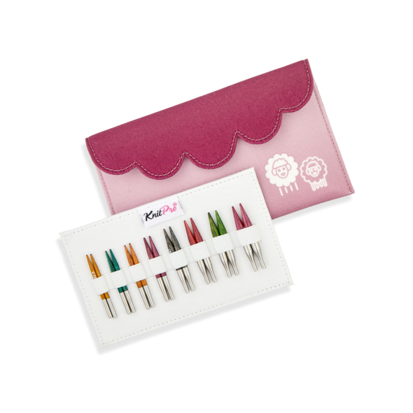 KnitPro Dreamz Mini - Set med ändstickor (8 par, 5 cm)