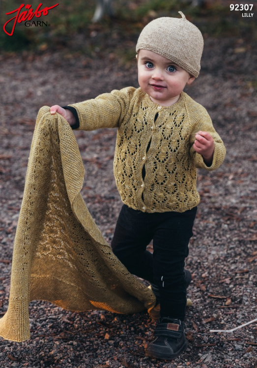 Babyset kofta, mössa och filt