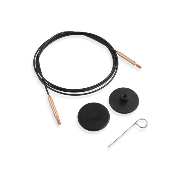 KnitPro Black Gold kablar - Swivel
