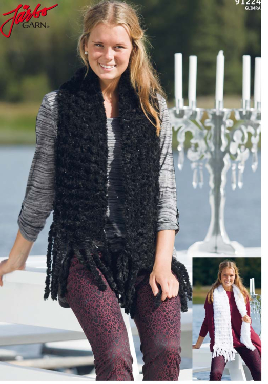 Glittrande halsduk med teddypälskänsla