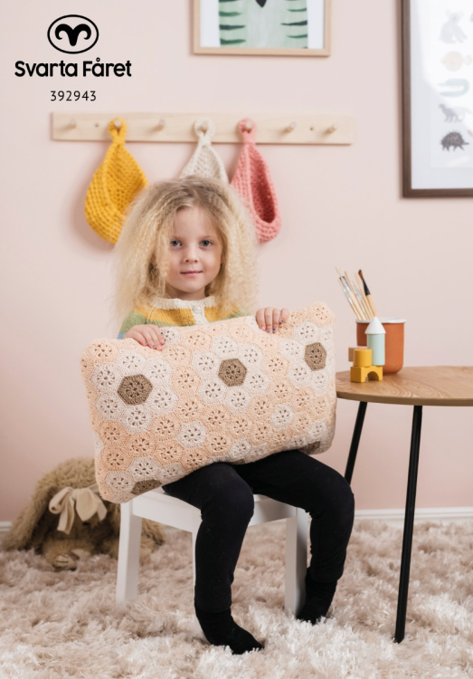 Bogotá - virkad kudde 