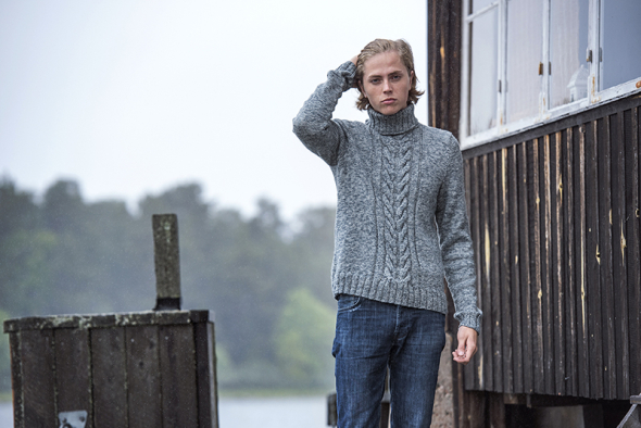 Carl – herrtröja med flätor