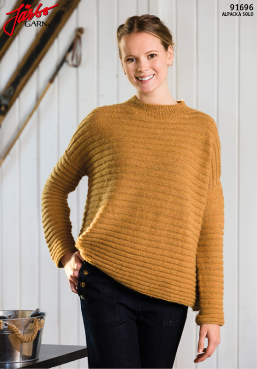 Sara - oversize tröja med randig struktur