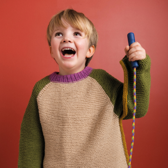 Mönster - Espoo stickad tröja - Barn | Eddna SE