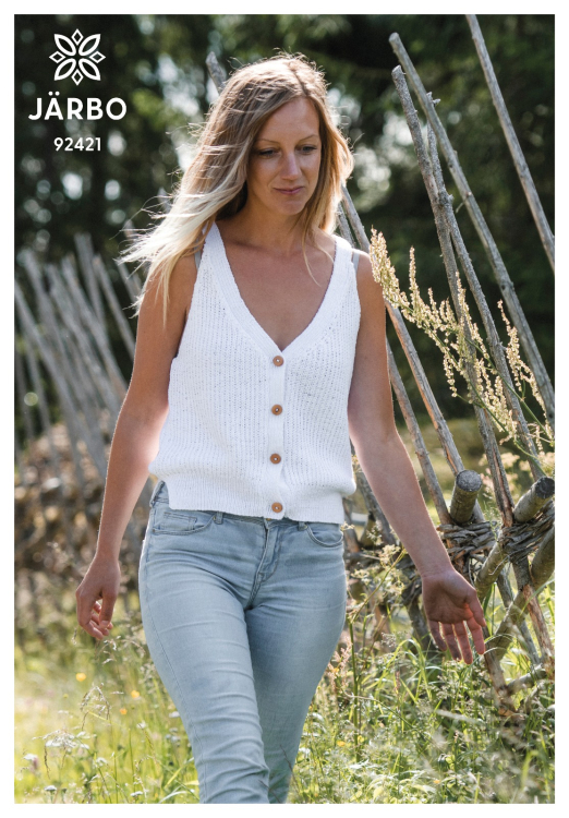 Lisen - patentstickat linne med knäppning