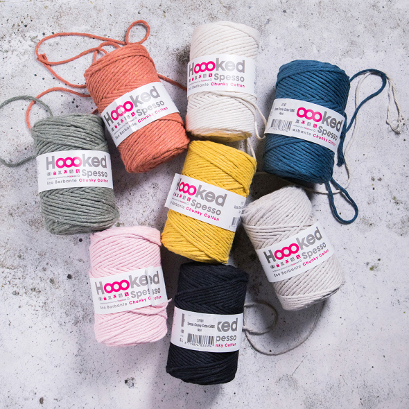 Spesso Chunky Cotton - makramébomullsgarn från Hoooked | Eddna SE