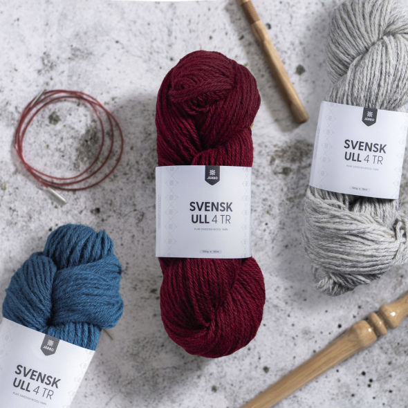 Svensk Ull 4 tr - ullgarn från Järbo | Eddna SE